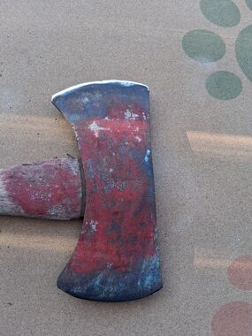 Double Bit Axe Head Only  No Name of Maker. Handle is Cut-off.